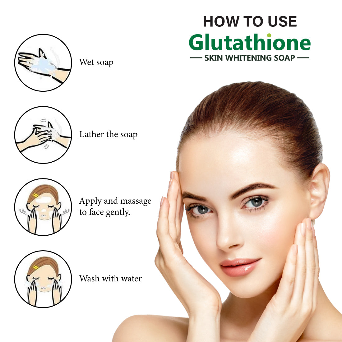 Glutathione Skin Whitening Soap with Tulsi and Neem