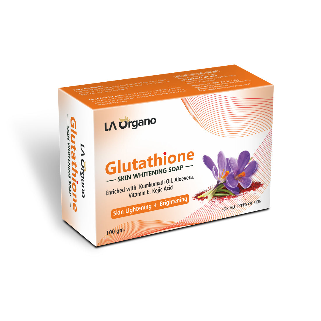 glutathione kumkumadi skin whitening soap product info and reviews Glutathione Kumkumadi Skin Whitening Soap – LA Organo