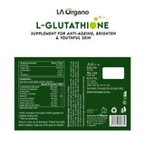 L-Glutathione with Vitamin C Supplement for Brighten Skin, Anti-Ageing, Skin Radiance, Youthful Skin & Skin Glow