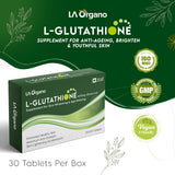 L-Glutathione with Vitamin C Supplement for Brighten Skin, Anti-Ageing, Skin Radiance, Youthful Skin & Skin Glow