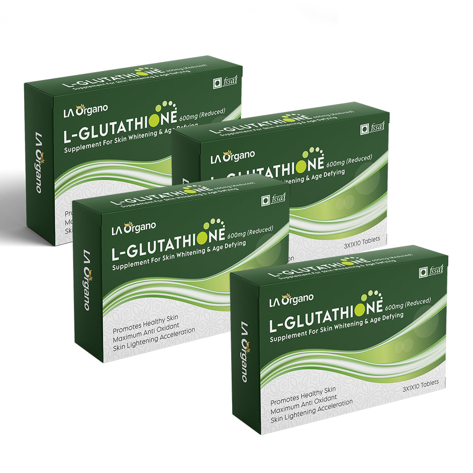 L-Glutathione with Vitamin C Supplement for Brighten Skin, Anti-Ageing, Skin Radiance, Youthful Skin & Skin Glow