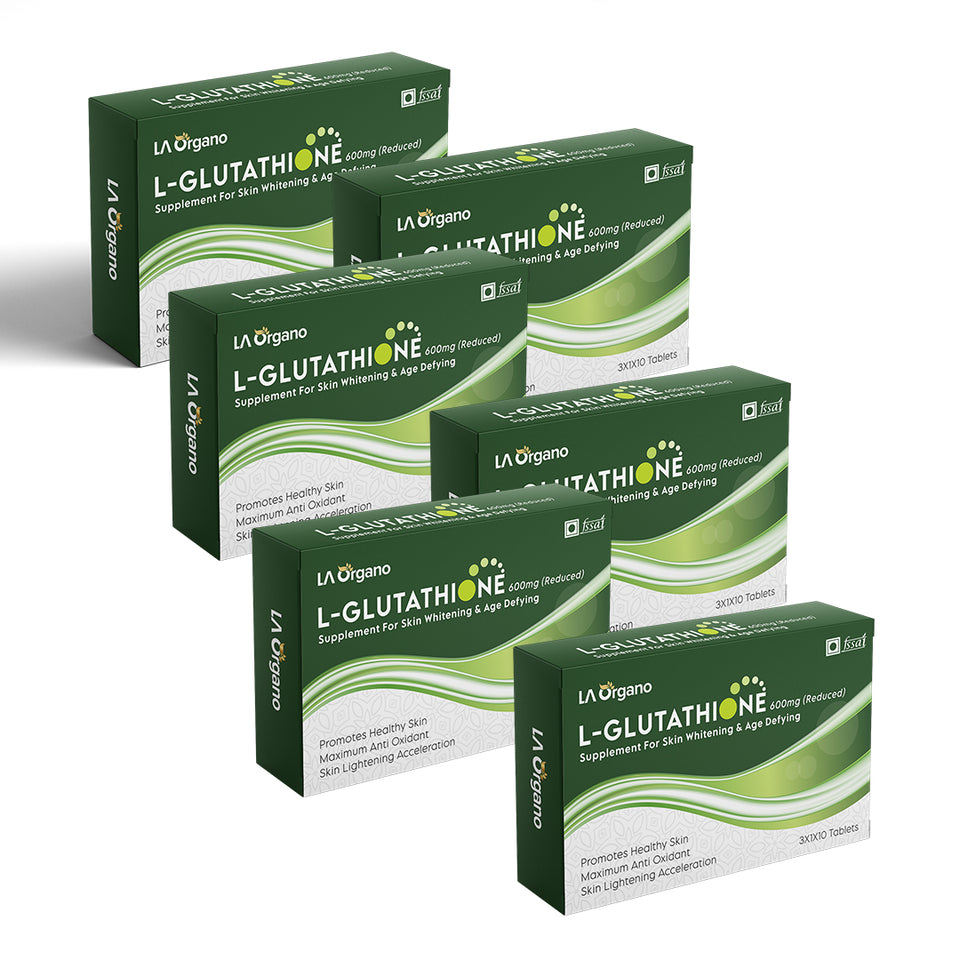 L-Glutathione with Vitamin C Supplement for Brighten Skin, Anti-Ageing, Skin Radiance, Youthful Skin & Skin Glow