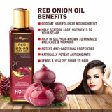 Red Onion Hair Oil For Hair Growth+Vitamin C Face Serum+Apple Cider Face Wash,Skin & Hair Care Combo (Pack of 3)