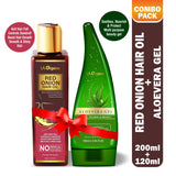 Red Onion Oil + Aloe Vera Gel Skin & Hair (Combo)