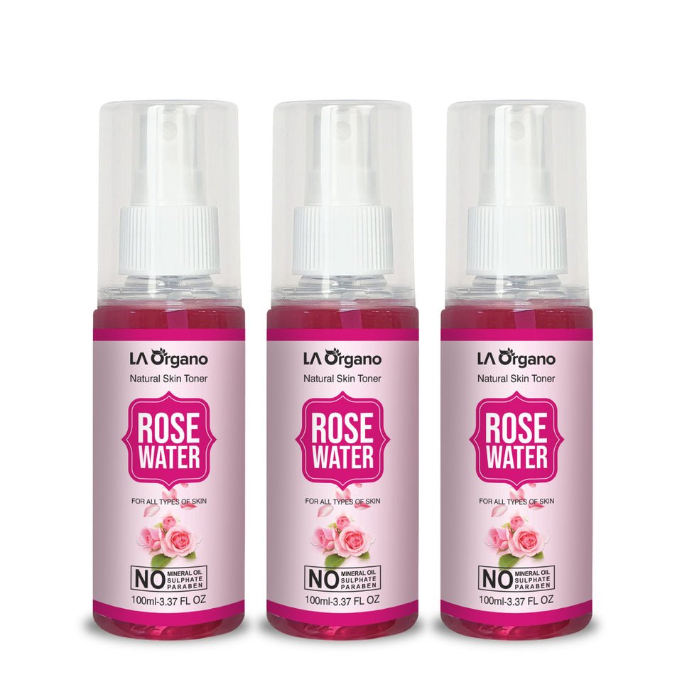 LA Organo Pure & Natural Rose Water/Skin Toner, Gulab Jal