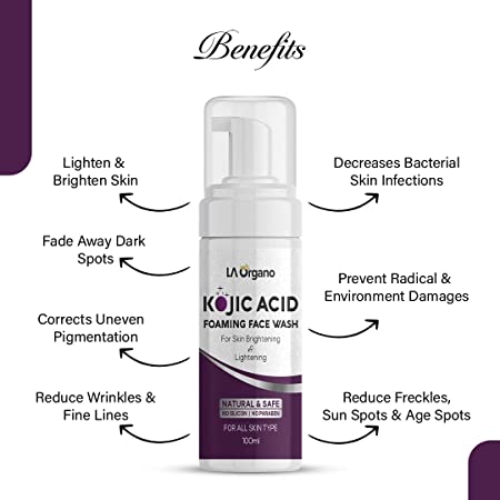 Kojic Acid Foaming Face Wash Enriched with Licorice Vitamin C