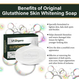 L- Glutathione Face and Body Scrub, Gluta Gel & Soap Combo for Skin Whitening, Brightening & Anti Ageing, Enrich with Vitamin C