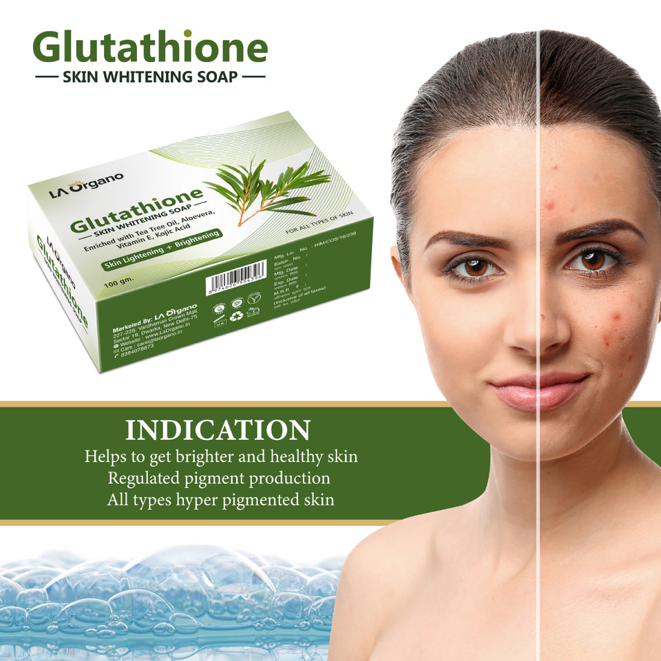 Glutathione Tea Tree Skin Skin Whitening Soap – LA Organo