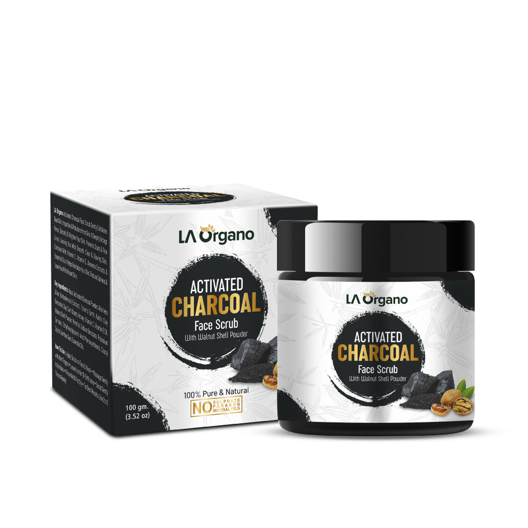 LA Organo Activated Charcoal Deep Cleansing Face Scrub