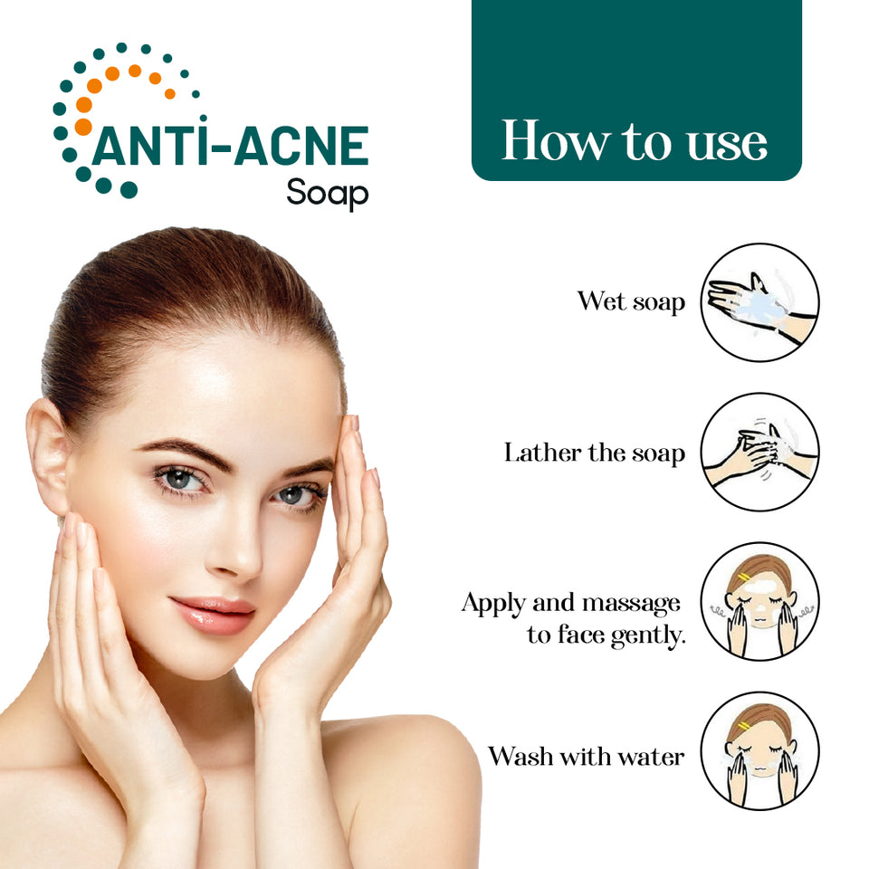 LA Organo Anti Acne Soap For Remove Acne, Blemishes & Scars Soap