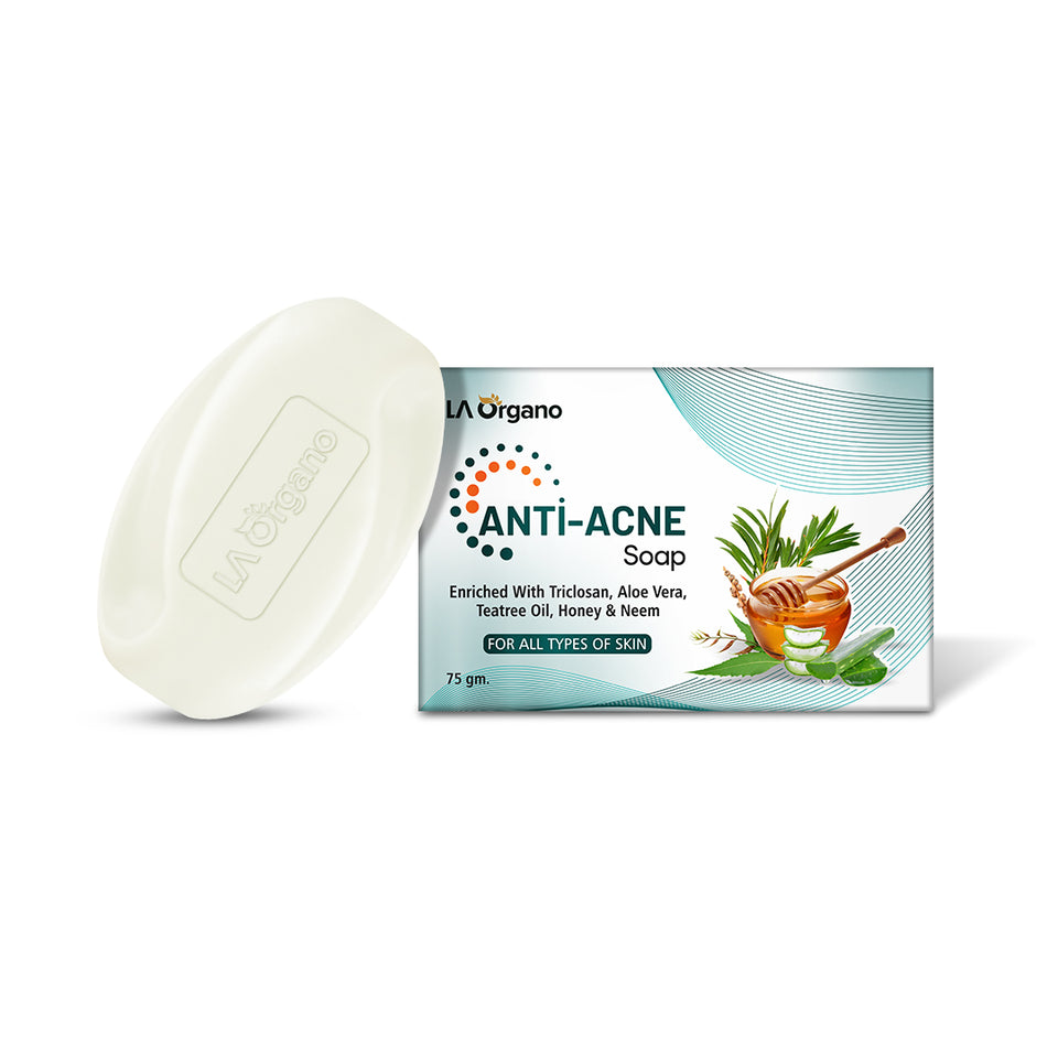 LA Organo Anti Acne Soap For Remove Acne, Blemishes & Scars Soap