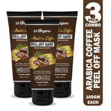 Arabica Coffee Peel Off Mask with Tea Tree & Aloe Vera Extracts For Anti-Pollution & Reduces Dark Circles