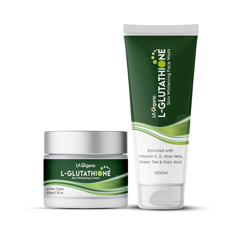 L-Glutathione Cream (50g)& Face Wash (100g) Combo for Skin Brightening & Whitening