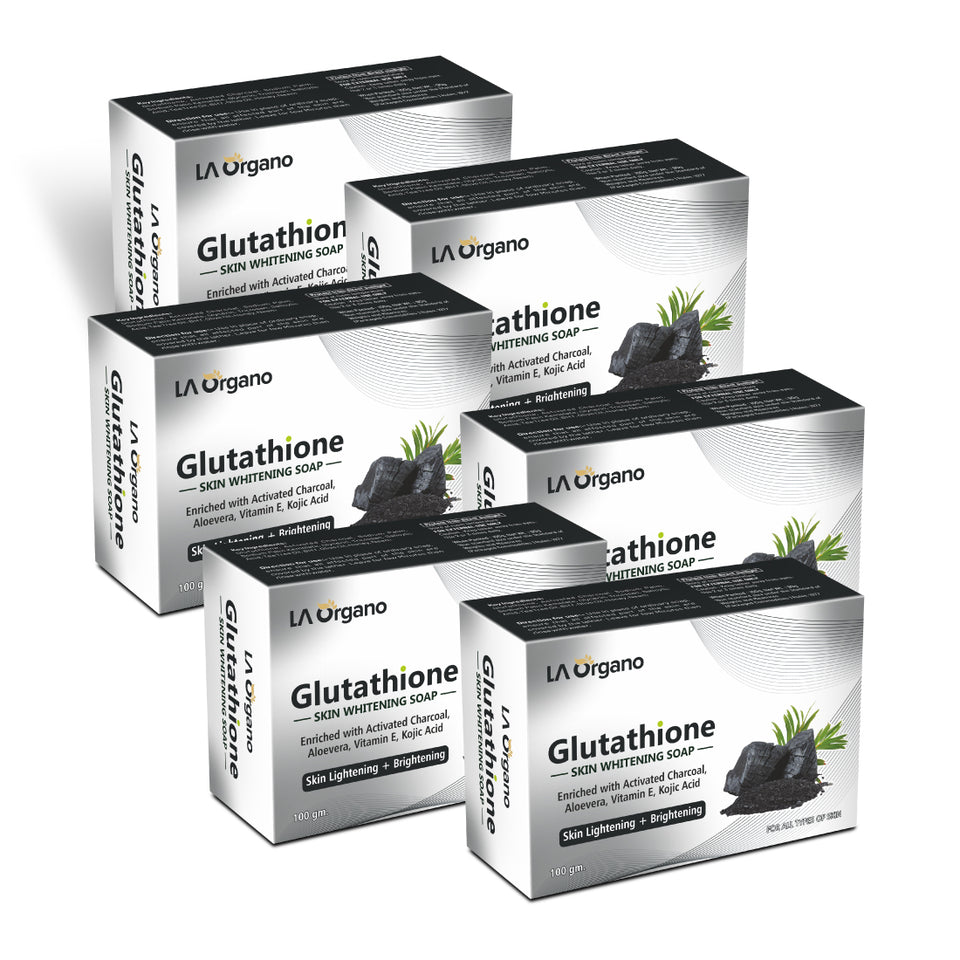 Glutathione Charcoal Skin Whitening Soap LA Organo Glutathione Charcoal Skin Whitening Soap LA Organo