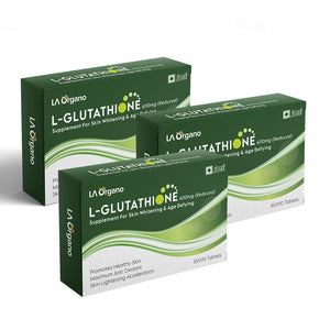L-Glutathione with Vitamin C Supplement for Brighten Skin, Anti-Ageing, Skin Radiance, Youthful Skin & Skin Glow