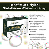 Glutathione Skin whitening Soap(100gX2) with 20% Vit C Face Glow Serum(30ml)Skin Care Combo