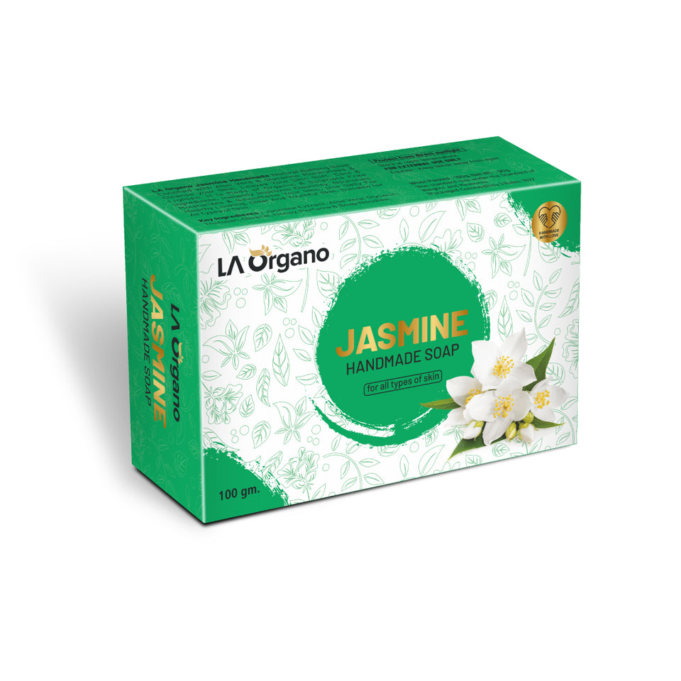 LA Organo Jasmine Handamde Natural Bath Bar Soap