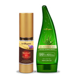 Kumkumadi Oil Enriched with Gold Dust(30ml) & Aloe Vera Gel(120ml) For Daily Care,Glowing,Spotless,Anti-Ageing & Radiant Skin