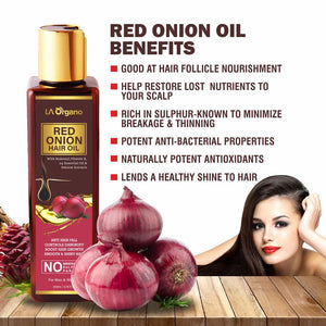 Red Onion Hair Oil+Activated Charcoal Peel Off Mask+Vitamin C Face Serum Skin & Hair Care Combo(Pack of 3)