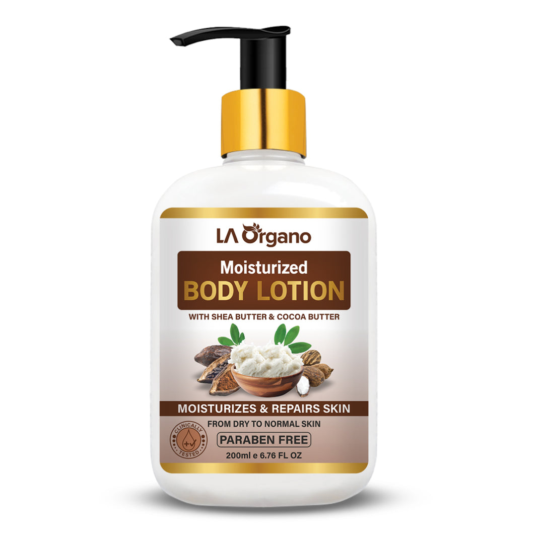 Shea Butter & Cocoa Butter for Deep Moisturization & Repairs Skin- 200ml