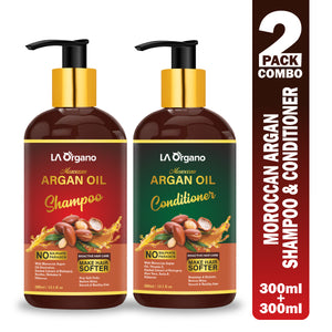 Argan Shampoo & Conditioner For Restore Shiny,Nourishes & Hydrate,Smooth & Healthy Hair  (2 Items in the set)