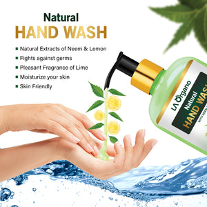 Natural Hand Wash With Neem & Lemon 200ml