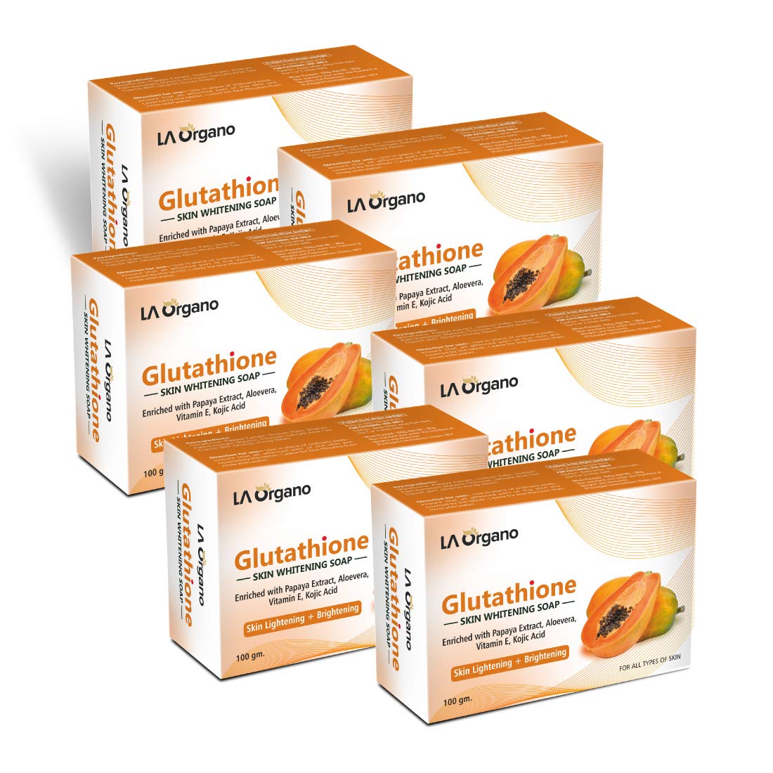 Glutathione Papaya Skin Whitening Soap – LA Organo