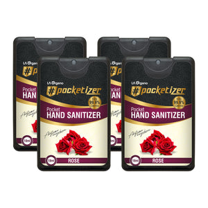Rose Hand Sanitizer 18 mL(each) Pack of 4