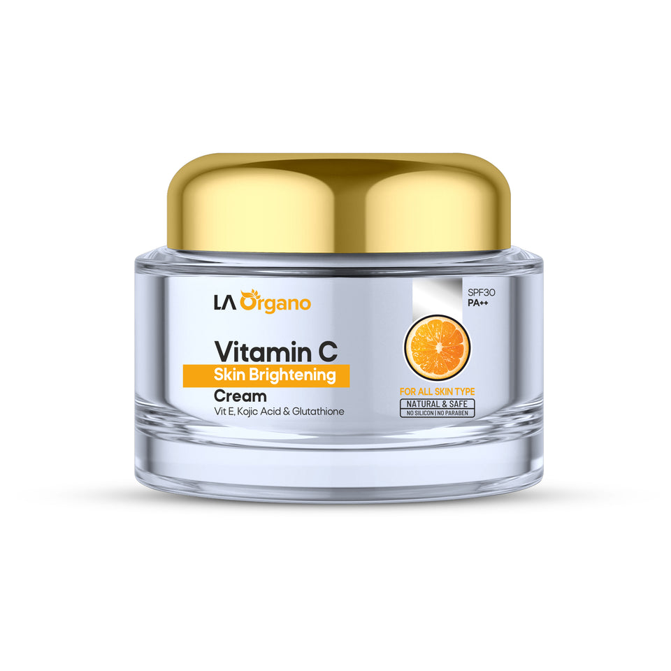 Vitamin C Skin Brightening Cream Enriched with Vitamin E, Kojic Acid, LA Organo Vitamin C Skin Brightening Cream Enriched with Vitamin E, Kojic Acid, LA Organo